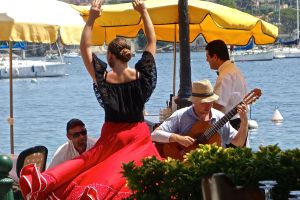 We didn't know we were going to be entertained during our lunch. It was very nice.