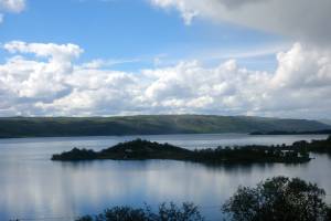 A little island in the middle.