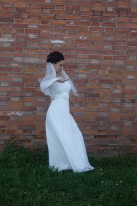 One of the 20 or so brides we saw today taking pictures. Not sure the significance of the knife in her hand!