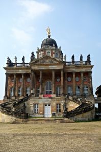 This is the servants quarters across from the Neue Palais