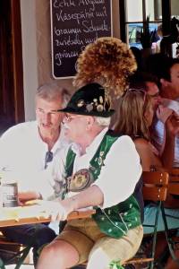 Typical men drinking beer in the afternoon