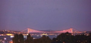 At least Norm got a good picture of the bridge connecting Europe with Asia.