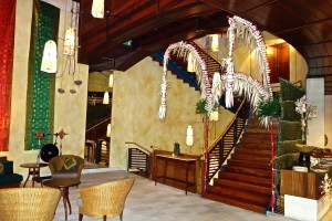 Decorations for the nightly dinner.