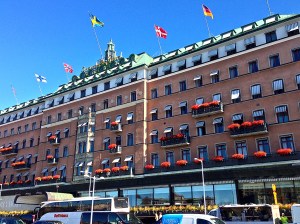 Grand Hotel allowed for some great viewing of the harbor.