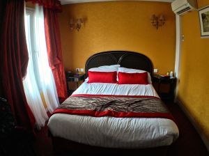 Our TINY room! Who cares when you are in Paris! 