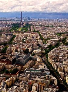 This is the view from the top of the Montparnasse Tower! 