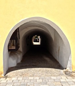 Parking in Friasch - Yeah, can't back out of this one.