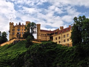 View from the back patio of our room. We'll post more pictures of Hohenschwangau and the DISNEY castles soon