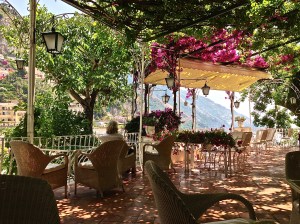 Another view of our Patio in Positano