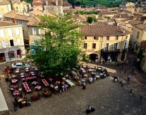 Had dinner on the square in St Emillion