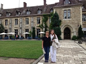 We had aperitif's on the patio first.