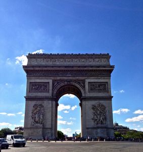 Arc de Triomphe - You wouldn't believe what we had to do to get this picture. DODGE PARIS TRAFFIC!!!!