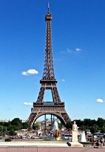 Beautiful daytime view of the Eiffel Tower