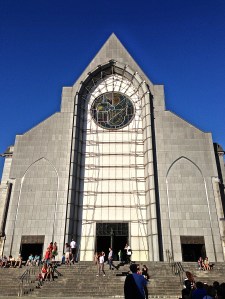 Basilica of Notrea Dame de la Treille, very modern looking for this city's typical architecture