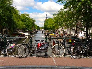 There are more bicycles in Amsterdam than cars.