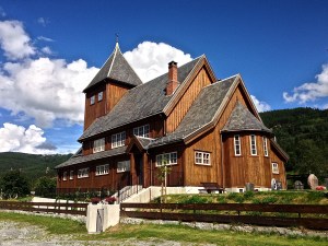 Stave church in Eidfjord