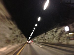 Drove through many tunnels on this trip. But the longest tunnel in Norway, which is 15 miles long was closed due to a truck fire on August 5th.