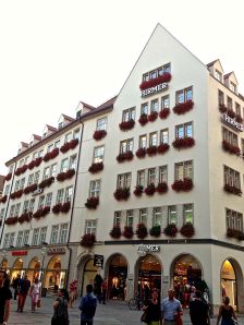 Pretty flower boxes on most buildings here