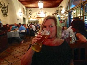 Even Rita drank the beer! Hope Owen sees this picture!