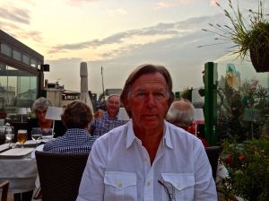 The look on Norm's face when he saw the view. He is also singing, "Why does this always happen to me?"