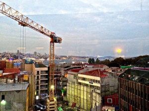 Went to one of the top restaurants rated for its beautiful view of Istanbul at sunset. This is what we got! 