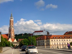 Church and Castle in Landshut