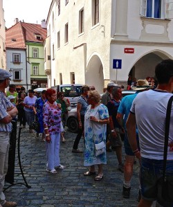 These two... I love this!! This will be my two older sisters... Mary.. you're the one in the house coat!! LOL ! Looks like they're arguing over ice cream.