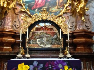Close up of St. John the Baptist Alter