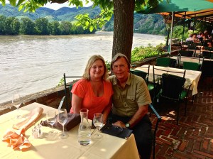 Great lunch here in Durnstein, along the way to Vienna