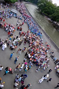 This is the beginning of the procession
