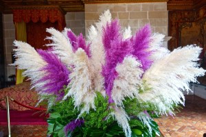 One of about 75 flower arrangements all made from the garden of this chateau. Changed twice a week also!!