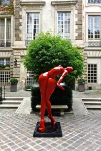 Statue in front of the entrance to our hotel.