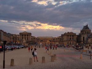 A sunset picture of Versailles