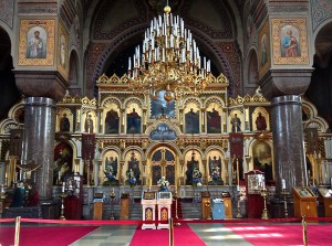 Interior of the orthodox cathedral