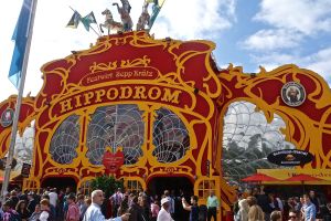 One of the largest tents, holds over ten thousand people!