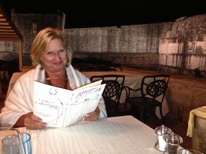 Let's see.... what am I going to have??? fish, grilled fish, or fish?? Yep, that about sums it up! They certainly like their fish here! Ok then, get me some wine... FAST!!