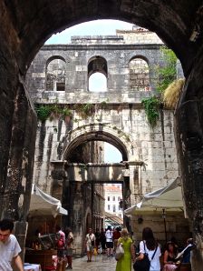 Just amazing to us that this is still standing and people live and work inside of these walls.