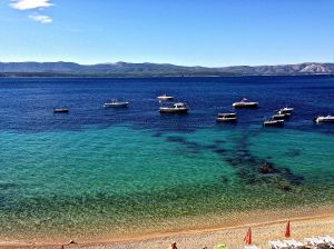 This is what we saw as we were walking to our famous Zlatni Rat beach! 