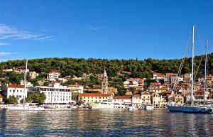 Partial view of the Hvar harbor