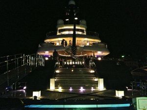 Polish billionaire's yacht, Phoenix 2. 5 stories high!