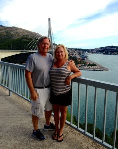 This is the new bridge into Dubrovnik. We stopped along the way into Dubrovnik to take some photos. 