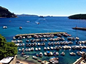 Little boats in the harbor.