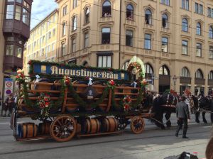 Beer wagon in parade!