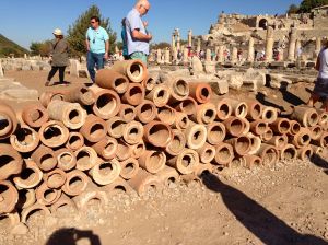 These types of water pipes were invented here for the first time. 