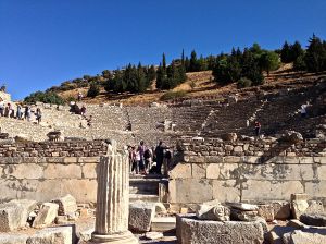 This is the Odeom, it holds only 1500 people, used for musicals and plays.