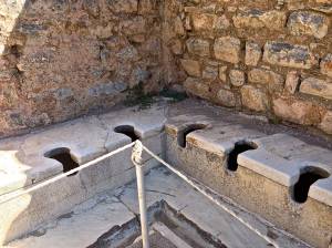 Not sure if you can tell, but there is drainage built into these. Amazes us since these were built in 1 A.D.!!