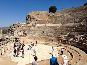 The Theatre that held 25000 people. This is still standing after many earthquakes and only the very top section has been restored!