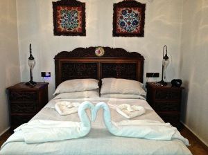 Ahhh... very deceiving welcoming to this CONCRETE bed!!! LOL !