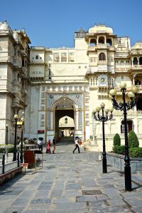 Entrance to the City Palace of Udaipur.
