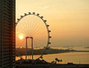 Sunrise in Singapore